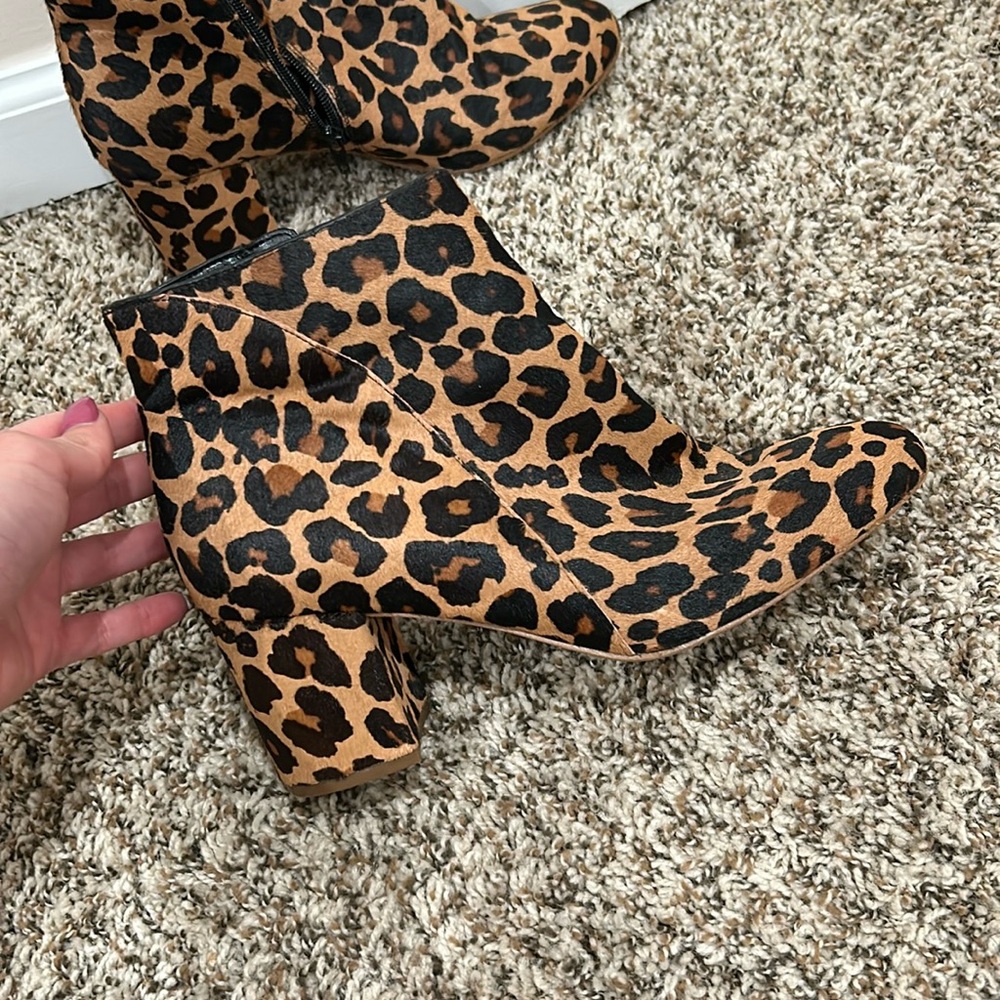 Cheetah Print Booties